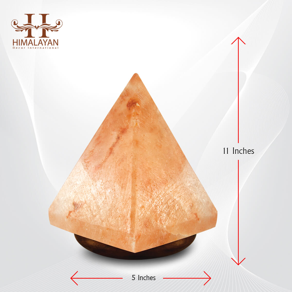 Hand-cut Pure Natural Organic Himalayan Salt USB Lamp 4-6 Inches Height Rare White Pyramid 