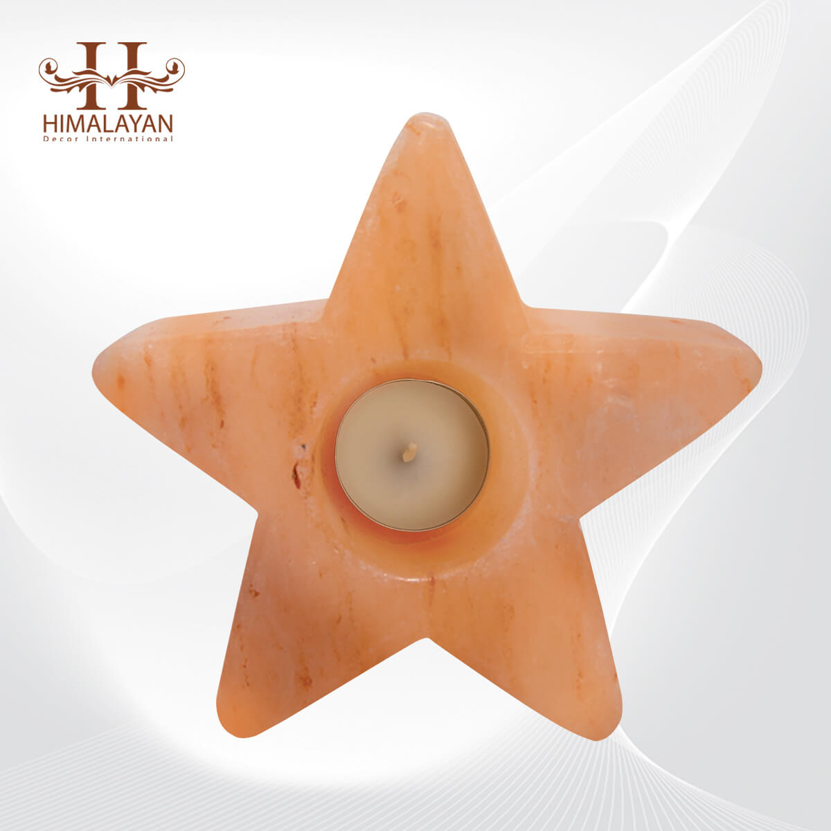 HIMALAYAN SALT TEALIGHT CANDLE STAR SHAPE HOLDER CRAFTED BEST GIFT